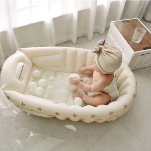 Bathtub Indoor Children's Inflatable Bathtub Baby InflatableChildren's Swimming Pool Home Bath Basin Bear