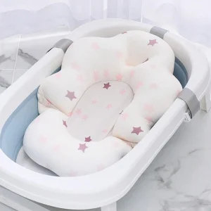 Newborn Bathing Net Bathtub Rack With Anti-Slip Bath Bed Suspended Floating Mat For Baby Bathing, Can Be Used For Sitting And Lying Down Multicolor