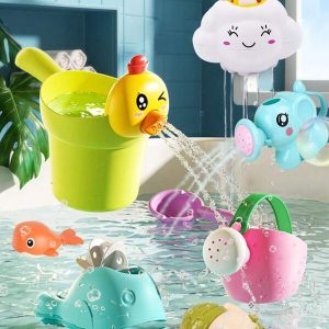 1 Pc Kid Children Bath Toy, Dinosaur Cracking Egg Type, Swimming Pool Water Spray Shower Floating Toy, Newborn Gift, Random Color Multicolor