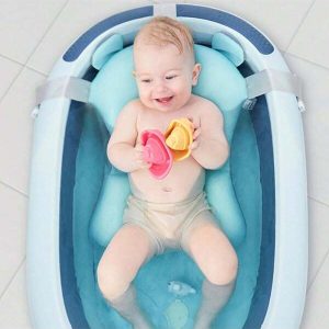 1pc Floating Baby Bear Design Bath Mat, 0-3 Months Use, Breathable Bathtub Mat For Babies, Comfort For Baby And Hands-Free For Mothers Multicolor