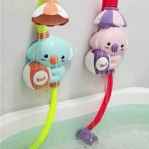 1 Set ABS Bathtub Toys With Shower Head Cute Bath Shower Head,Water Toys,Suitable For Children,Baby Girls,Boys Bath. Toys Multicolor